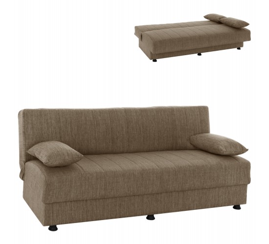ΚΑΝΑΠΕΣ ΚΡΕΒΑΤΙ ANDRI ΤΡΙΘΕΣΙΟΣ ΚΑΦΕ HM3239.02 180x72x77Υ εκ. 3θέσιος