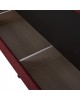 ΚΑΝΑΠΕΣ ΚΡΕΒΑΤΙ ANDRI ΤΡΙΘΕΣΙΟΣ ΚΟΚΚΙΝΟ HM3239.06 180x72x77 εκ. 3θέσιος