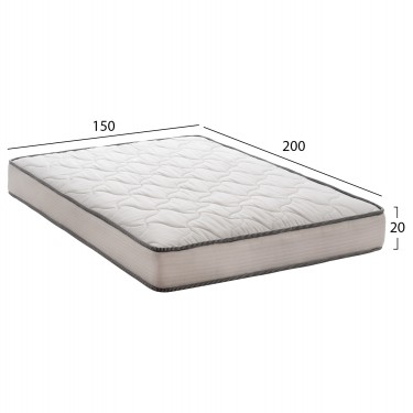 ΣΤΡΩΜΑ DREAMTOPIA ΣΕΙΡΑ ATLAS HM654.150 BONNELL SPRING 150x200x20Y εκ. Διπλό