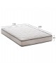 ΣΤΡΩΜΑ DREAMTOPIA ΣΕΙΡΑ ATLAS HM654.150 BONNELL SPRING 150x200x20Y εκ. Διπλό