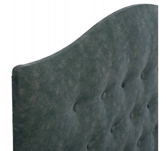 ΚΡΕΒΑΤΙ MALENA ΑΠΟ ΠΡΑΣΙΝΟ ΥΦΑΣΜΑ τύπου NUBUCK, HM647.27 ΓΙΑ ΣΤΡΩΜΑ 120x200 εκ. Ημίδιπλο