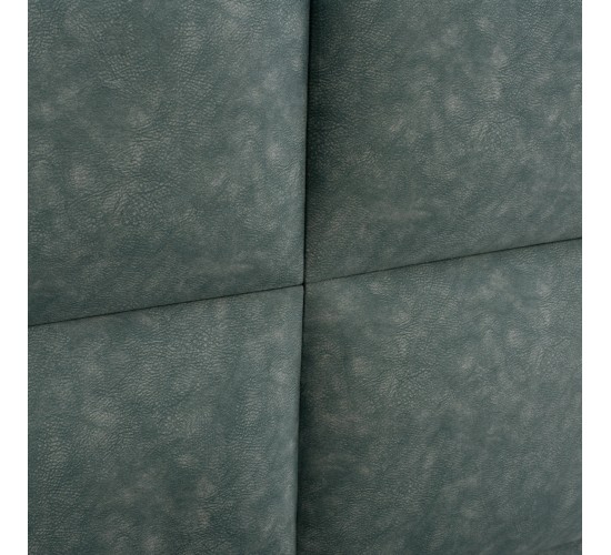 ΚΡΕΒΑΤΙ MILO ΑΠΟ ΠΡΑΣΙΝΟ ΥΦΑΣΜΑ τύπου NUBUCK HM652.27 ΓΙΑ ΣΤΡΩΜΑ 90x200 εκ. Μονό