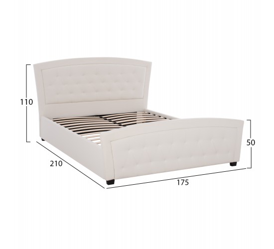 ΚΡΕΒΑΤΙ ODELIA ΜΕ PU HM550.11 150x200 εκ. Διπλό