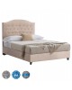 ΚΡΕΒΑΤΙ MALENA ΑΠΟ ΜΠΕΖ ΥΦΑΣΜΑ NUBUCK HM647.22 ΓΙΑ ΣΤΡΩΜΑ 120x200 εκ. Ημίδιπλο
