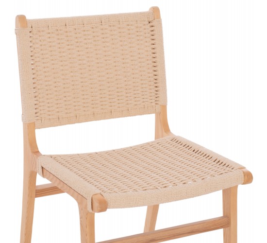 ΚΑΡΕΚΛΑ IGNACIO RUBBERWOOD ΣΧΟΙΝΙ ΦΥΣΙΚΟ HM9330.01 50X60X87Υεκ.