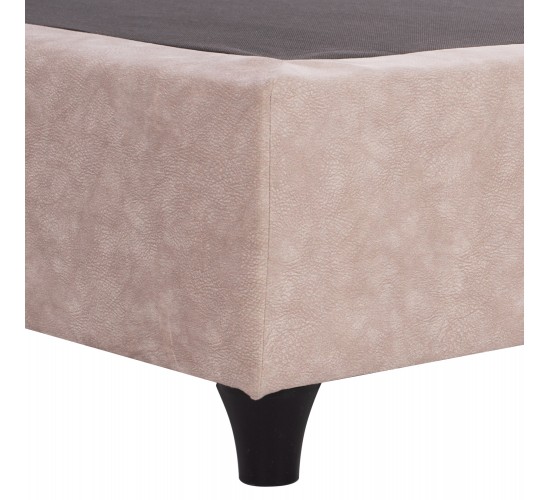 ΚΡΕΒΑΤΙ HM648.22 DOLORES, ΜΠΕΖ ΥΦΑΣΜΑ τ.NUBUCK, 120x200 εκ. Ημίδιπλο