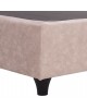 ΚΡΕΒΑΤΙ HM648.22 DOLORES, ΜΠΕΖ ΥΦΑΣΜΑ τ.NUBUCK, 120x200 εκ. Ημίδιπλο