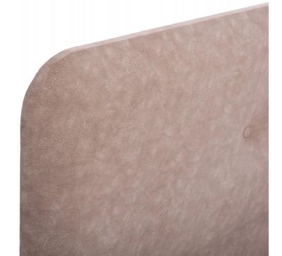 ΚΡΕΒΑΤΙ HM648.22 DOLORES, ΜΠΕΖ ΥΦΑΣΜΑ τ.NUBUCK, 120x200 εκ. Ημίδιπλο