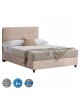 ΚΡΕΒΑΤΙ HM648.22 DOLORES, ΜΠΕΖ ΥΦΑΣΜΑ τ.NUBUCK, 120x200 εκ. Ημίδιπλο