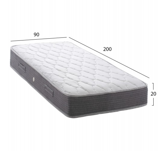 ΣΤΡΩΜΑ DREAMTOPIA ΣΕΙΡΑ LULLABY ALOE VERA HM655.90-200 BONNELL SPRING 90x200x20Y εκ. Μονό