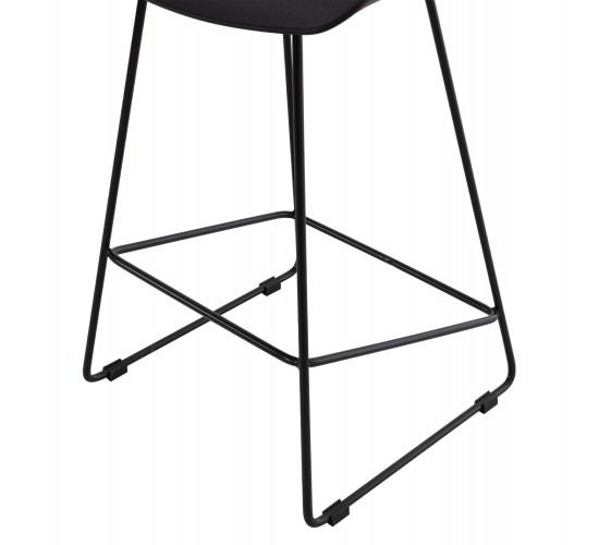 ΣΚΑΜΠΟ ΜΠΑΡ NAILA HM9299.02 ΜΑΥΡΟ ΜΕΣΑΙΟΥ ΥΨΟΥΣ 44x44x74Yεκ.