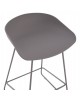 ΣΚΑΜΠΟ ΜΠΑΡ NAILA HM9299.10 ΓΚΡΙ ΜΕΣΑΙΟΥ ΥΨΟΥΣ 44x44x74Yεκ.