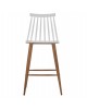 ΣΚΑΜΠΟ ΜΠΑΡ VANESSA HM9300.01 ΛΕΥΚΟ ΜΕΣΑΙΟΥ ΥΨΟΥΣ 43x45x97Υεκ.