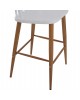 ΣΚΑΜΠΟ ΜΠΑΡ VANESSA HM9300.01 ΛΕΥΚΟ ΜΕΣΑΙΟΥ ΥΨΟΥΣ 43x45x97Υεκ.