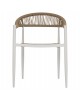 ΠΟΛΥΘΡΟΝΑ ΑΛΟΥΜΙΝΙΟΥ GRET HM5854.01 ΛΕΥΚΗ PE RATTAN ΜΠΕΖ 56x55,5x78Υεκ.