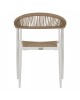 ΠΟΛΥΘΡΟΝΑ ΑΛΟΥΜΙΝΙΟΥ GRET HM5854.01 ΛΕΥΚΗ PE RATTAN ΜΠΕΖ 56x55,5x78Υεκ.