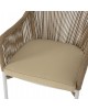 ΠΟΛΥΘΡΟΝΑ ΑΛΟΥΜΙΝΙΟΥ HM5855.01 ΛΕΥΚΟ ΜΕ ΣΧΟΙΝΙ WICKER PE ΜΠΕΖ 56x66x82 εκ.