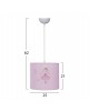 ΠΑΙΔΙΚΟ ΦΩΤΙΣΤΙΚΟ ΟΡΟΦΗΣ ΥΦΑΣΜΑΤΙΝΟ BALLERINA Φ25x21-62 εκ.HM7575.02