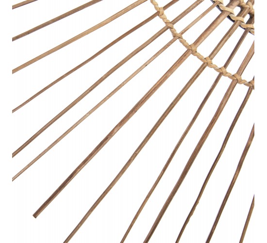 ΚΑΘΡΕΠΤΗΣ ΣΤΡΟΓΓΥΛΟΣ ΜΕ ΠΛΑΙΣΙΟ ΑΠΟ STICKS ΚΟΚΟΦΟΙΝΙΚΑ ΣΕ ΧΡΩΜΑ ΦΥΣΙΚΟ Φ85 εκ.HM7733