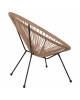 ΠΟΛΥΘΡΟΝΑ ACAPULCO Τ. ΦΩΛΙΑ ΕΠΑΓΓΕΛΜ. ΜΕΤΑΛΛΟ ΜΑΥΡΟ & RATTAN ΦΥΣΙΚΟ 71x73x77Yεκ.HM5871.01