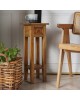 ΒΟΗΘΗΤΙΚΟ ΤΡΑΠΕΖΑΚΙ RAMU HM9484.01 ΑΠΟ ΜΑΟΝΙ ΞΥΛΟ ΜΕ ΣΥΡΤΑΡΑΚΙ 25x25x66,5Υεκ.
