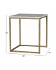 ΖΙΓΚΟΝ GRELAY 2 ΤΕΜ MDF ΟΨΗ ΜΑΡΜΑΡΟΥ & ΜΕΤΑΛΛΟ HM8762.11 45Χ45Χ50εκ. & 37Χ37Χ43 εκ.