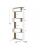 ΒΙΒΛΙΟΘΗΚΗ ΜΕΛΑΜΙΝΗΣ OWL ΚΑΡΥΔΙ ΜΕ ΛΕΥΚΟ 60x19,5x165Yεκ.HM8923.11