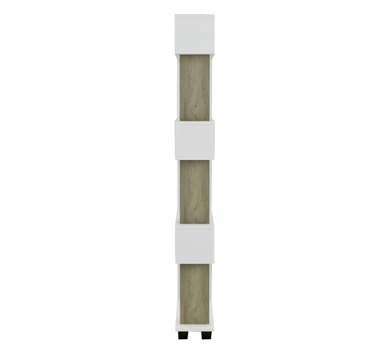 ΒΙΒΛΙΟΘΗΚΗ ΜΕΛΑΜΙΝΗΣ OWL ΚΑΡΥΔΙ ΜΕ ΛΕΥΚΟ 60x19,5x165Yεκ.HM8923.11