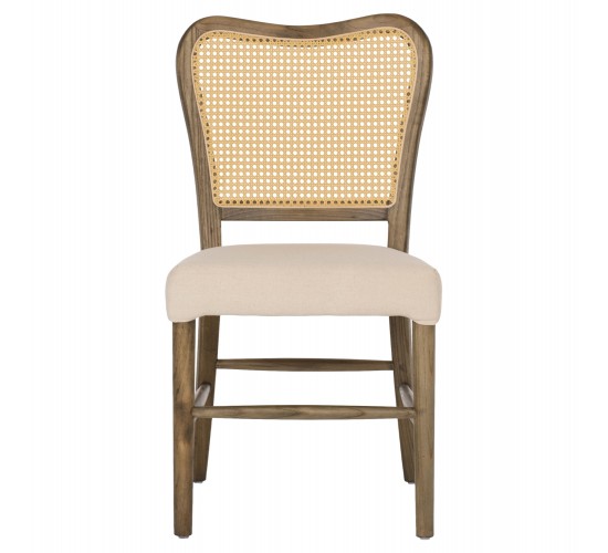 ΚΑΡΕΚΛΑ ΤΟΟΝ ΞΥΛΟ RATTAN ΥΦΑΣΜΑ HM9406.04 47x52x91,5Υεκ.