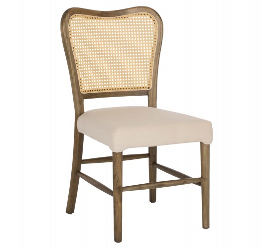 ΚΑΡΕΚΛΑ ΤΟΟΝ ΞΥΛΟ RATTAN ΥΦΑΣΜΑ HM9406.04 47x52x91,5Υεκ.