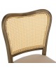 ΚΑΡΕΚΛΑ ΤΟΟΝ ΞΥΛΟ RATTAN ΥΦΑΣΜΑ HM9406.04 47x52x91,5Υεκ.