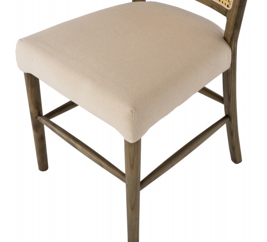 ΚΑΡΕΚΛΑ ΤΟΟΝ ΞΥΛΟ RATTAN ΥΦΑΣΜΑ HM9406.04 47x52x91,5Υεκ.