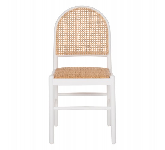 ΚΑΡΕΚΛΑ ΑΠΟ ΟΞΙΑ ΣΕ ΛΕΥΚΟ-RATTAN ΜΠΕΖ HM9407.03 43x50x87Yεκ.