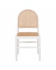 ΚΑΡΕΚΛΑ ΑΠΟ ΟΞΙΑ ΣΕ ΛΕΥΚΟ-RATTAN ΜΠΕΖ HM9407.03 43x50x87Yεκ.