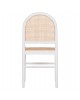 ΚΑΡΕΚΛΑ ΑΠΟ ΟΞΙΑ ΣΕ ΛΕΥΚΟ-RATTAN ΜΠΕΖ HM9407.03 43x50x87Yεκ.