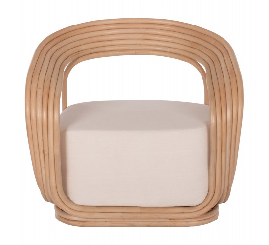 ΠΟΛΥΘΡΟΝΑ DUCHESS ΑΠΟ RATTAN ΦΥΣΙΚΟ ΜΕ ΜΑΞΙΛΑΡΙ HM9478 81x59x70 εκ.