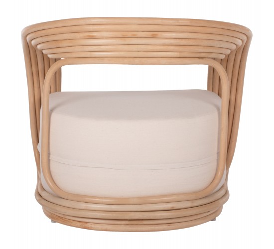 ΠΟΛΥΘΡΟΝΑ DUCHESS ΑΠΟ RATTAN ΦΥΣΙΚΟ ΜΕ ΜΑΞΙΛΑΡΙ HM9478 81x59x70 εκ.