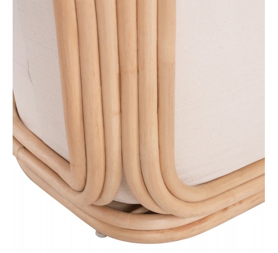ΠΟΛΥΘΡΟΝΑ DUCHESS ΑΠΟ RATTAN ΦΥΣΙΚΟ ΜΕ ΜΑΞΙΛΑΡΙ HM9478 81x59x70 εκ.