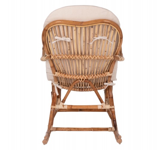 ΚΟΥΝΙΣΤΗ ΠΟΛΥΘΡΟΝΑ ΜΕ ΜΑΞΙΛΑΡΙ SANTA FE RATTAN HM9343 100X62X90Yεκ.