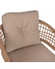 ΠΟΛΥΘΡΟΝΑ ΑΛΟΥΜΙΝΙΟΥ ΜΟΚΑ ΕΠΑΓΓΕΛΜ. RATTAN & ΜΑΞΙΛΑΡΙ ΜΠΕΖ 57x61x74Yεκ.HM5863.02