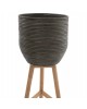 ΓΛΑΣΤΡΑ ΑΠΟ RATTAN ΚΑΙ BAMBOO HM7815 31x30x80Yεκ. ΦΥΣΙΚΟ - ΠΡΑΣΙΝΟ