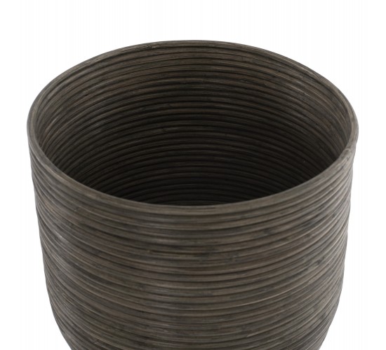 ΓΛΑΣΤΡΑ ΑΠΟ RATTAN ΚΑΙ BAMBOO HM7815 31x30x80Yεκ. ΦΥΣΙΚΟ - ΠΡΑΣΙΝΟ