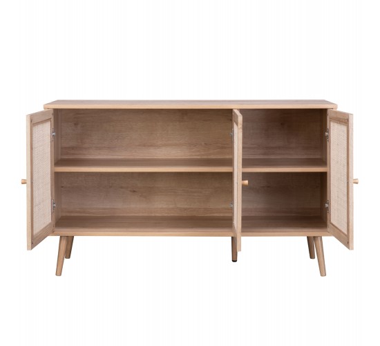 ΜΠΟΥΦΕΣ ΜΕΛΑΜΙΝΗΣ COLM- ΣΥΝΘ. RATTAN ΣΤΙΣ ΠΟΡΤΕΣ HM9220.11 120Χ39Χ70Υεκ.