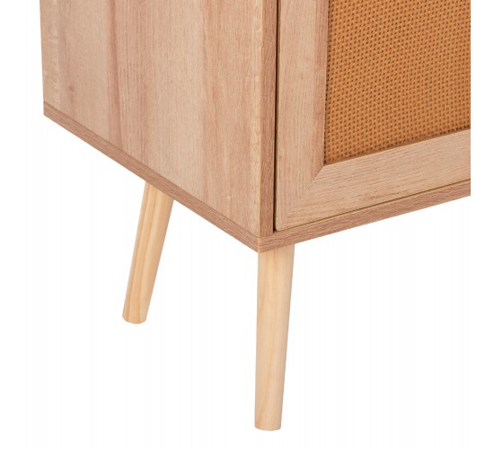 ΜΠΟΥΦΕΣ ΜΕΛΑΜΙΝΗΣ COLM- ΣΥΝΘ. RATTAN ΣΤΙΣ ΠΟΡΤΕΣ HM9220.11 120Χ39Χ70Υεκ.