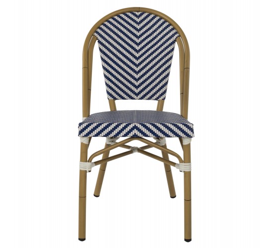 ΚΑΡΕΚΛΑ BAMBOO LOOK ΜΠΛΕ-ΛΕΥΚΟ HM5860.02 46x56x88Y εκ.