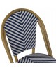 ΚΑΡΕΚΛΑ BAMBOO LOOK ΜΠΛΕ-ΛΕΥΚΟ HM5860.02 46x56x88Y εκ.