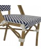 ΚΑΡΕΚΛΑ BAMBOO LOOK ΜΠΛΕ-ΛΕΥΚΟ HM5860.02 46x56x88Y εκ.