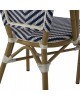 ΚΑΡΕΚΛΑ BAMBOO LOOK ΜΠΛΕ-ΛΕΥΚΟ HM5860.02 46x56x88Y εκ.