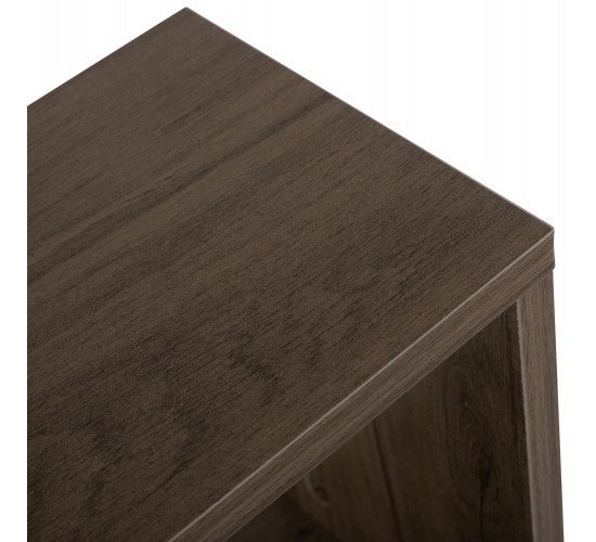ΒΟΗΘΗΤΙΚΟ ΤΡΑΠΕΖΙ ΜΕ ΡΑΦΙΑ AMEER ΜΕΛΑΜΙΝΗ ΣΕ OLIVE GREY ΧΡΩΜΑ HM8881.12 50x17x56Υεκ.