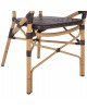 ΠΟΛΥΘΡΟΝΑ ΑΛΟΥΜΙΝΙΟΥ BAMBOO LOOK ΚΑΦΕ ΚΑΙ ΚΑΦΕ PE RATTAN HM5926.01 56x62x95Yεκ.